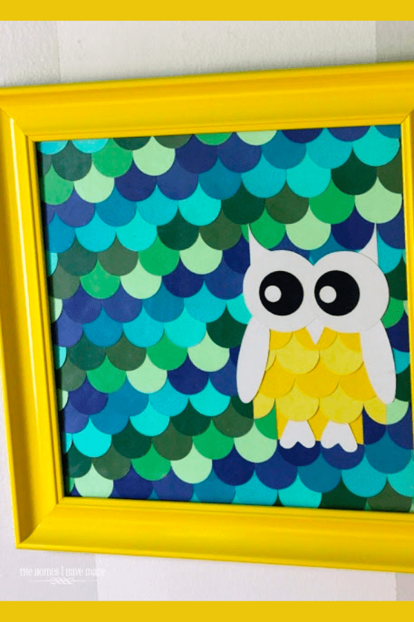 Owl Paint Chip Art