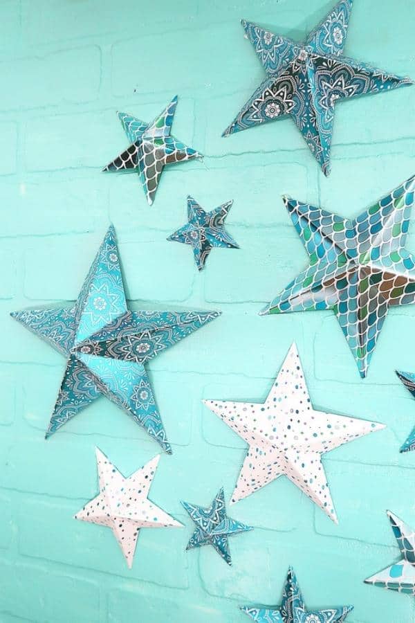3D PAPER STAR WITH CRICUT MARKER