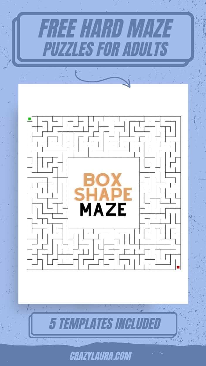 List of 5 Free Advanced Maze Printable for Adults to Enjoy
