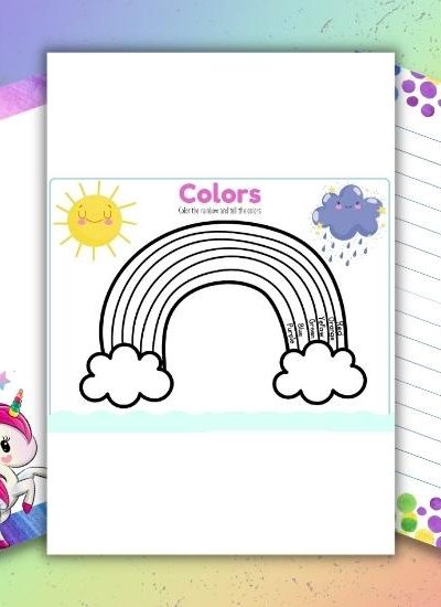List of the best 5 Free Rainbow Printables for Preschoolers
