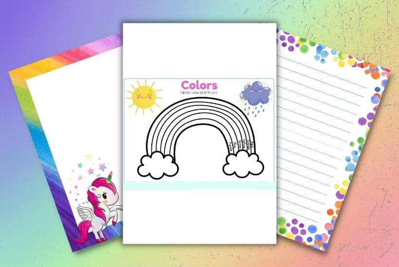 5 Free Rainbow Printables for Preschoolers In 2024