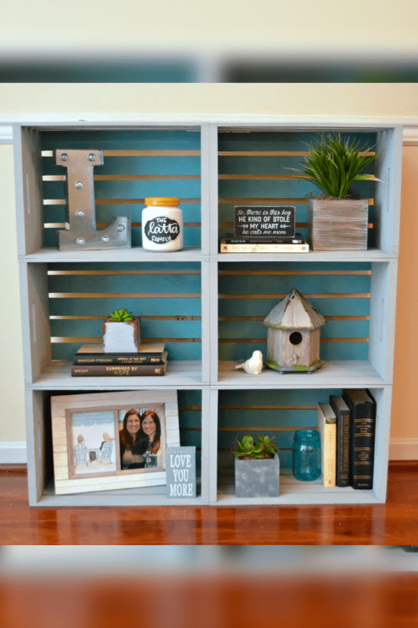 Stacked Crate Bookcase