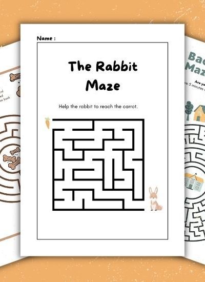 List of 8 Free Fun Maze Printables for Preschoolers