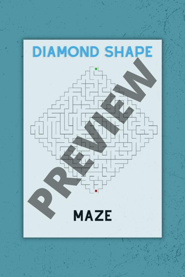 ADVANCED DIAMOND SHAPE MAZE PREVIEW