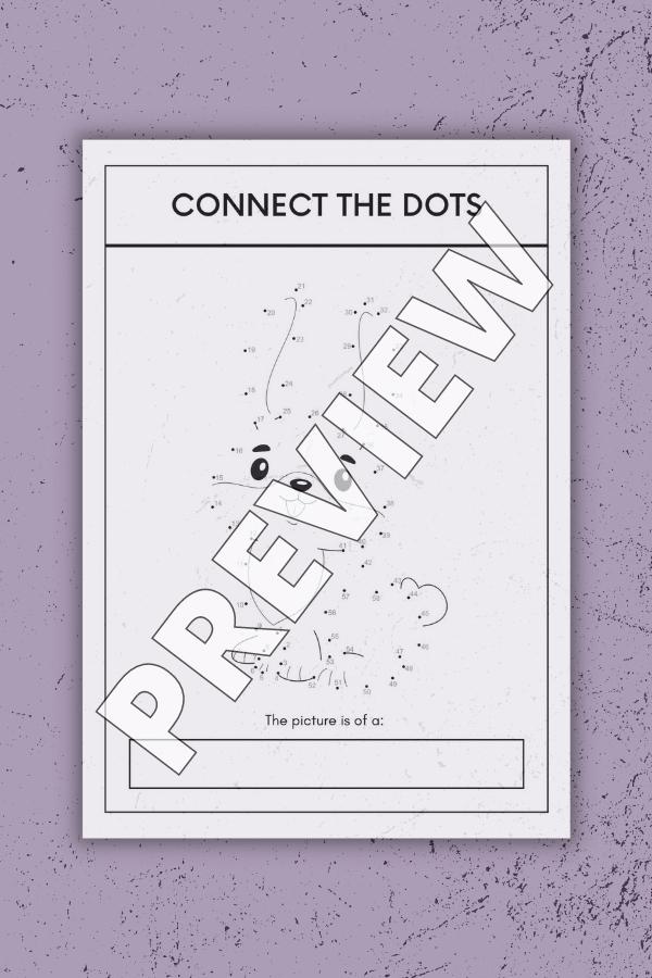 BUNNY CONNECT-THE-DOTS WORKSHEET