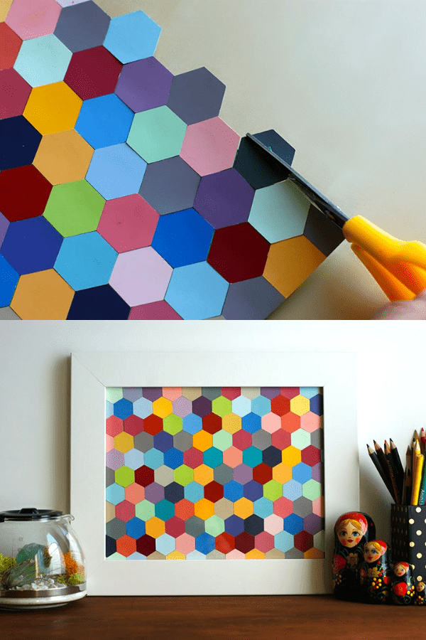 Hexagon Framed Art