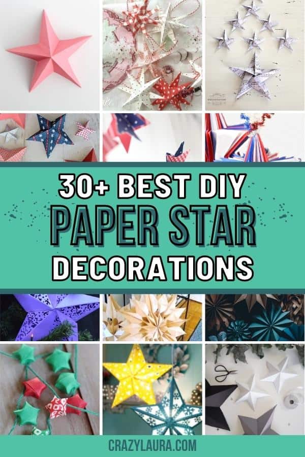 DIY Paper Star Decorations