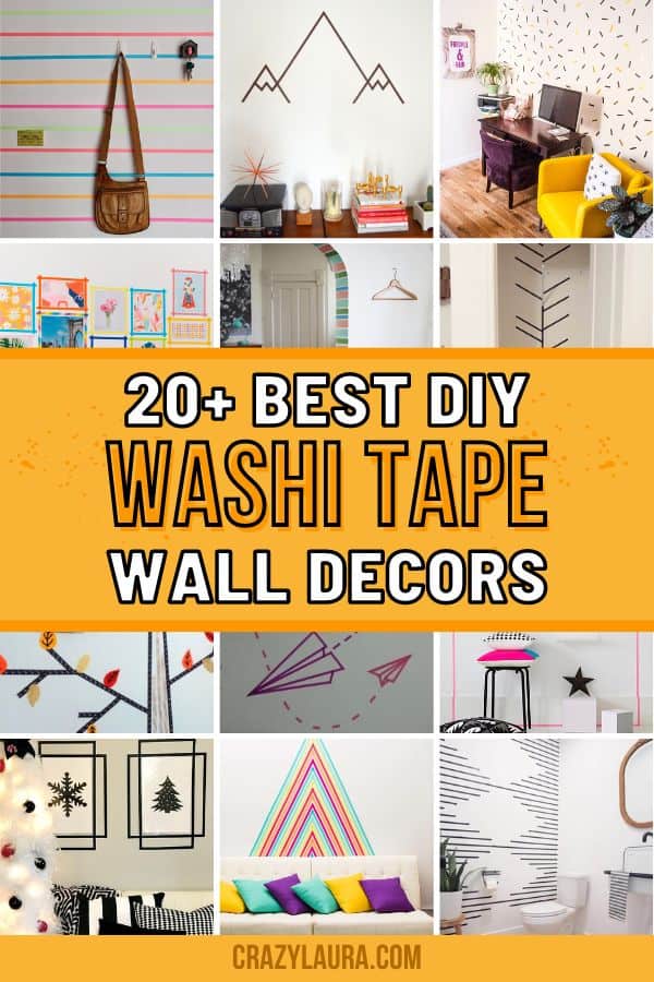 DIY Washi Tape Wall Decorations Ideas & Tutorials
