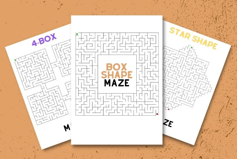 5 Free Advanced Maze Printable for Adults