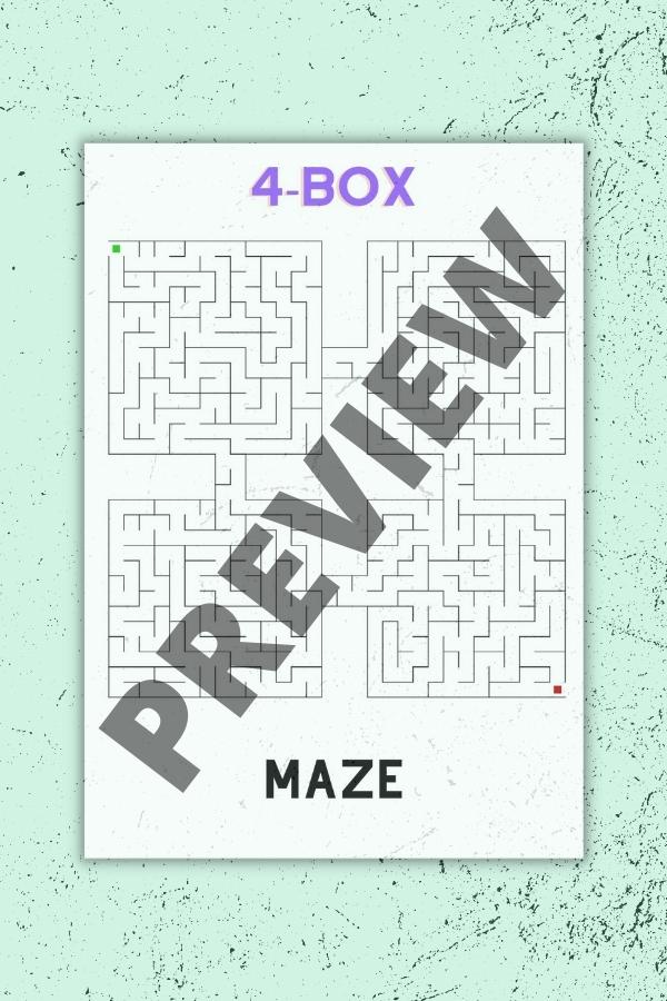 HARD 4-BOX SHAPE MAZE PREVIEW
