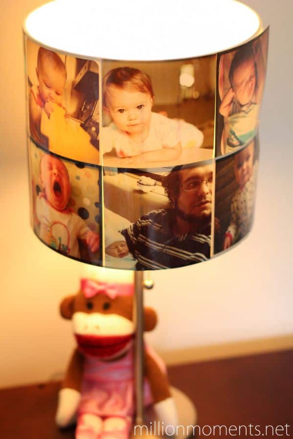 LAMPSHADE WITH PRINTED INSTAGRAM PHOTOS