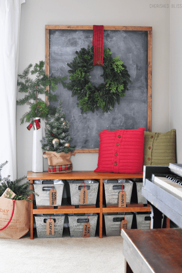Chalkboard with Wreath