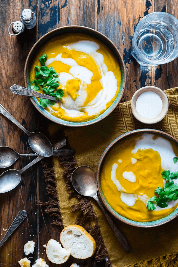 Paleo Butternut Squash Soup With Curry