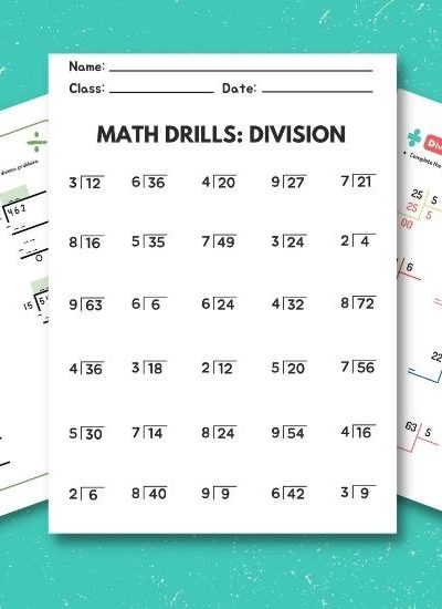 List of the best 10 Free Division Worksheet Printables to Help Kids Learn