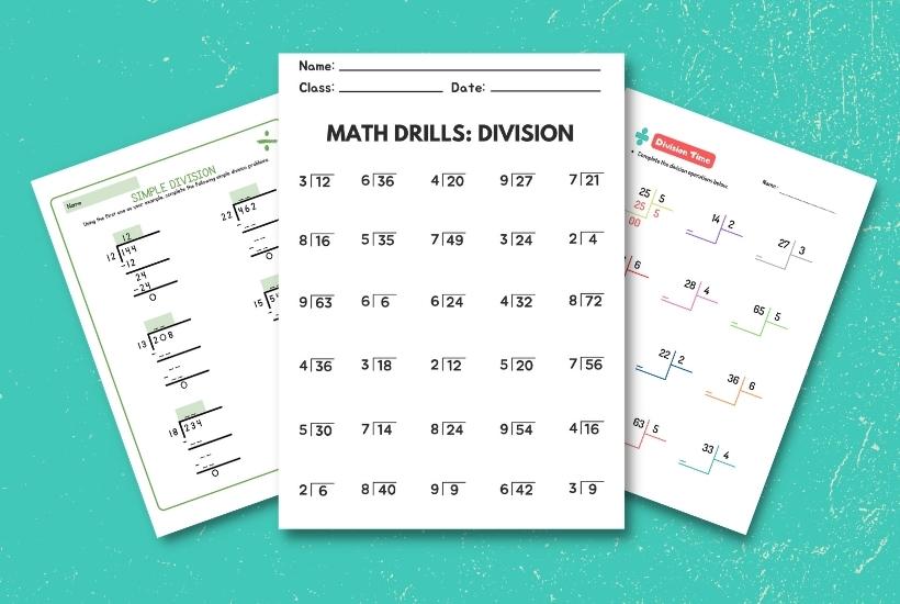 10 Free Division Worksheet Printables to Help Kids Learn