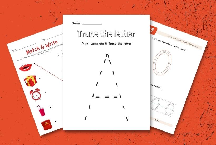 10 Free Kindergarten Worksheet Printables For Kids