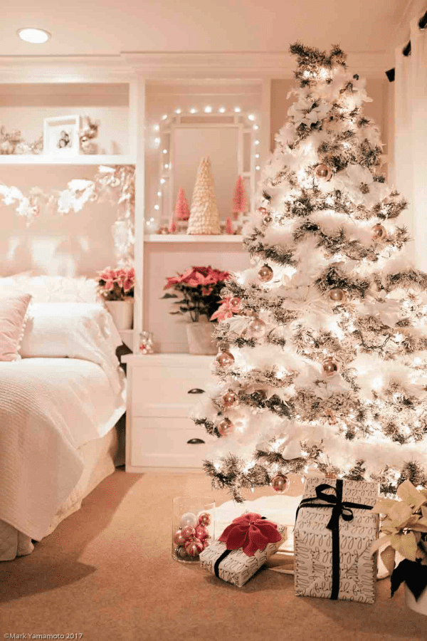 Pink Christmas Bedroom