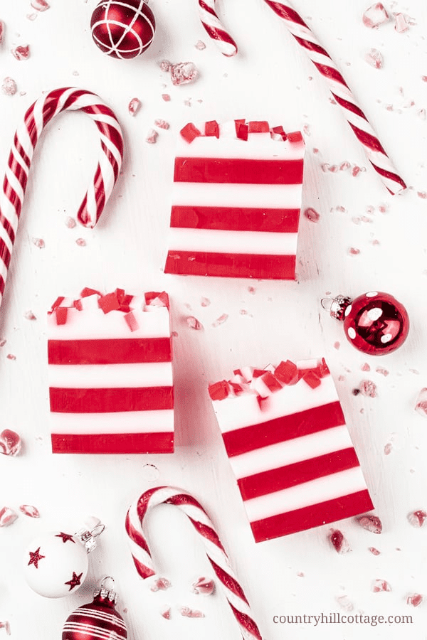 Candy Cane Soap