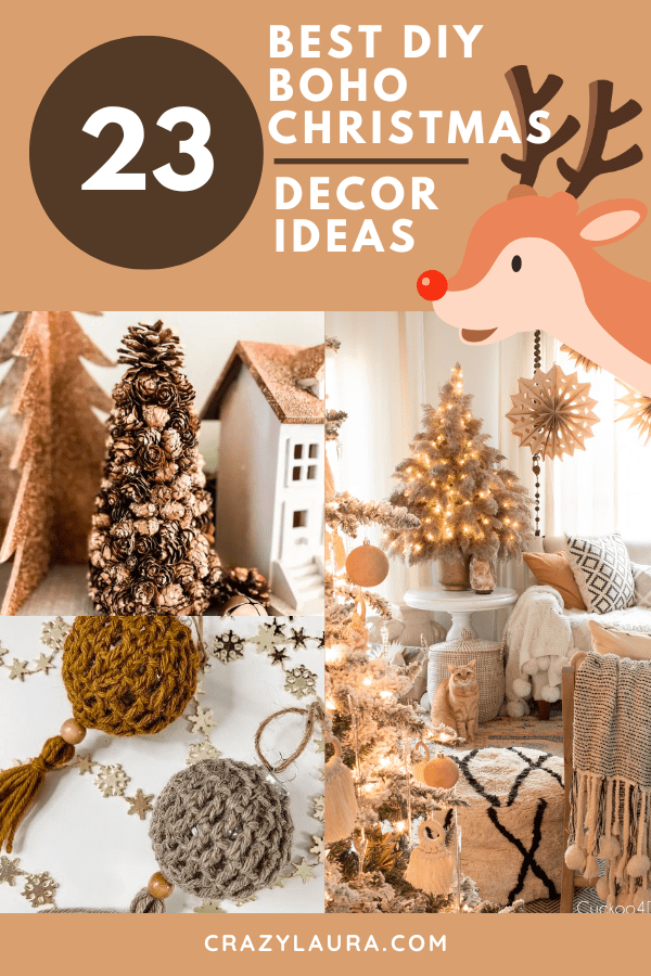 20 DIY Boho Christmas Decor Ideas