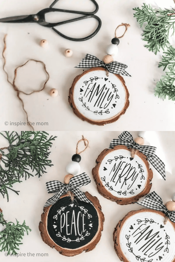 Wood Slice Ornaments