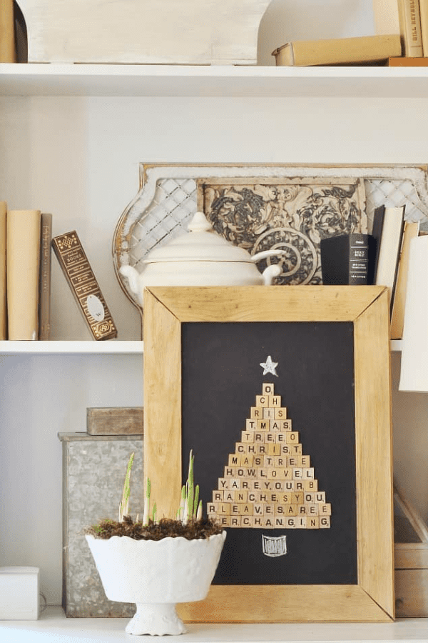 Scrabble Tile Christmas Tree