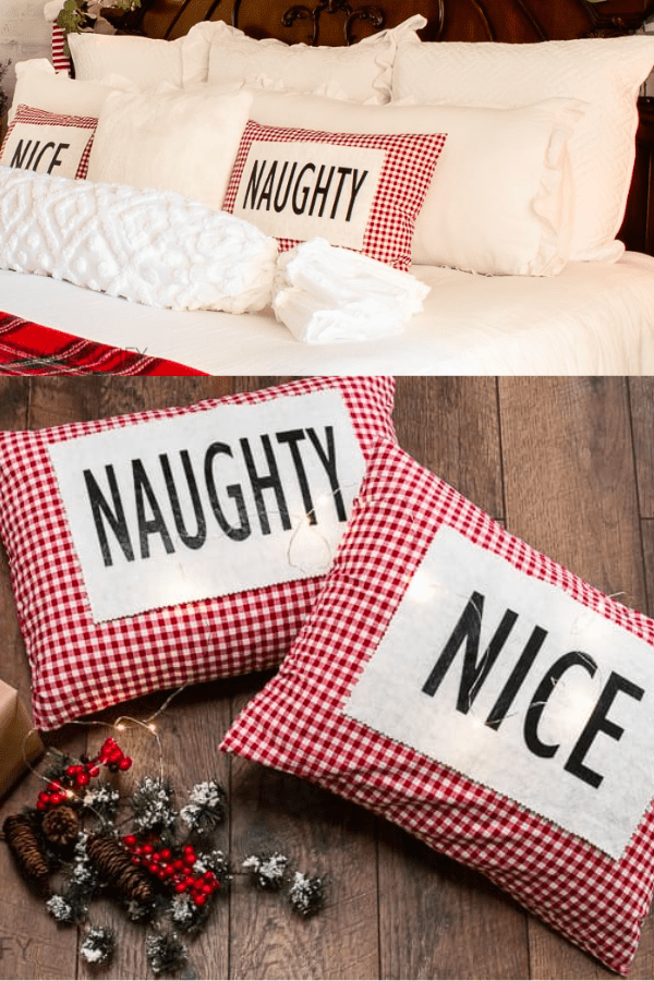 Naughty & Nice Pillows