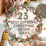 23 Best DIY Boho Christmas Decor Ideas