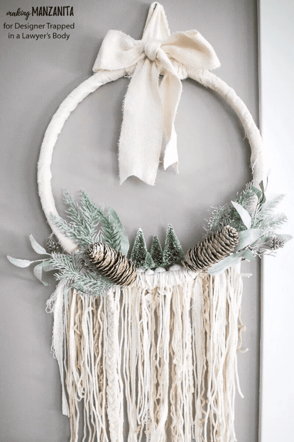 Boho-style Winter Wreath