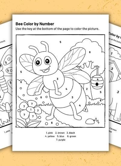 List of 6 Free Color by Number Summer Printables for Kids to Enjoy