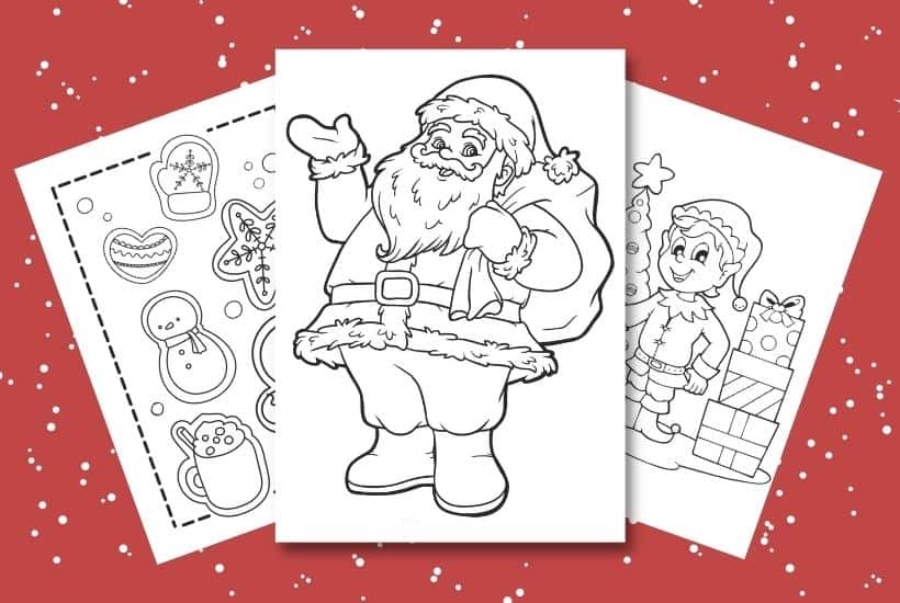 7 Free Christmas Coloring Page Printables for Kids
