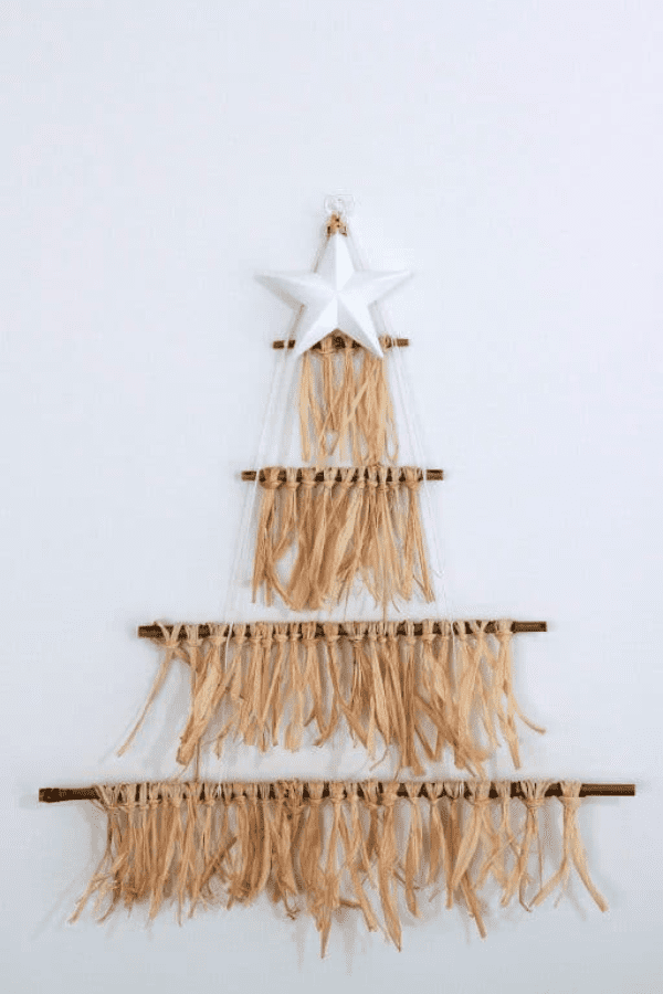Raffia Christmas Tree