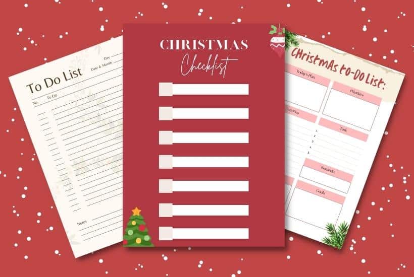 Free 6 Christmas To-Do List Printables to Help You Get Started