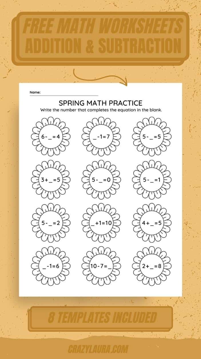 Free Addition and Subtraction Worksheet Printables