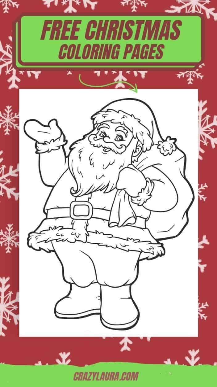 List of Free Christmas Coloring Page Printables for Kids to enjoy