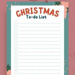 Free Christmas To-Do List Printables