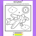 Free Color by Number Summer Printables for Kids