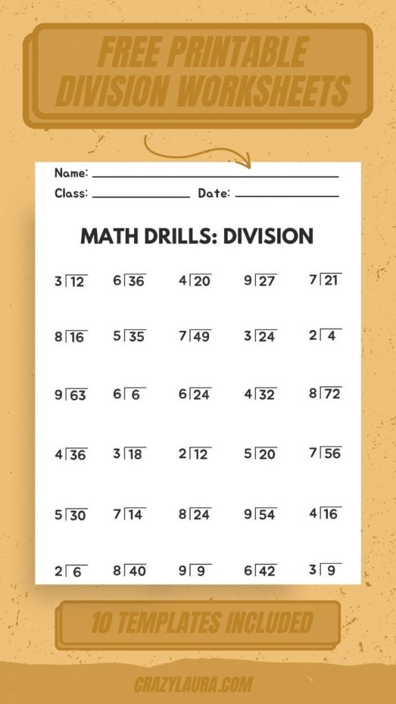 10 Free Division Worksheet Printables to Help Kids Learn
