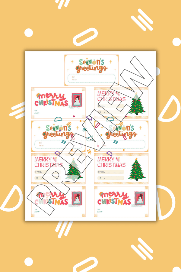 Fun & Festive Theme Gift Card Printables