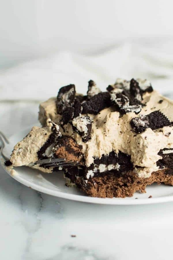 MOCHA OREO NO BAKE DESSERT