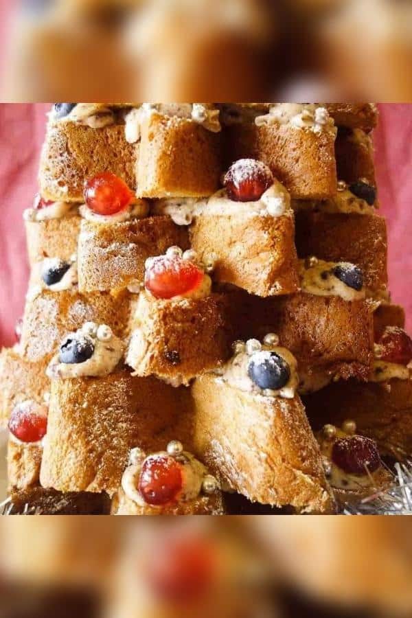 NO-BAKE PANDORO CHRISTMAS TREE CAKE