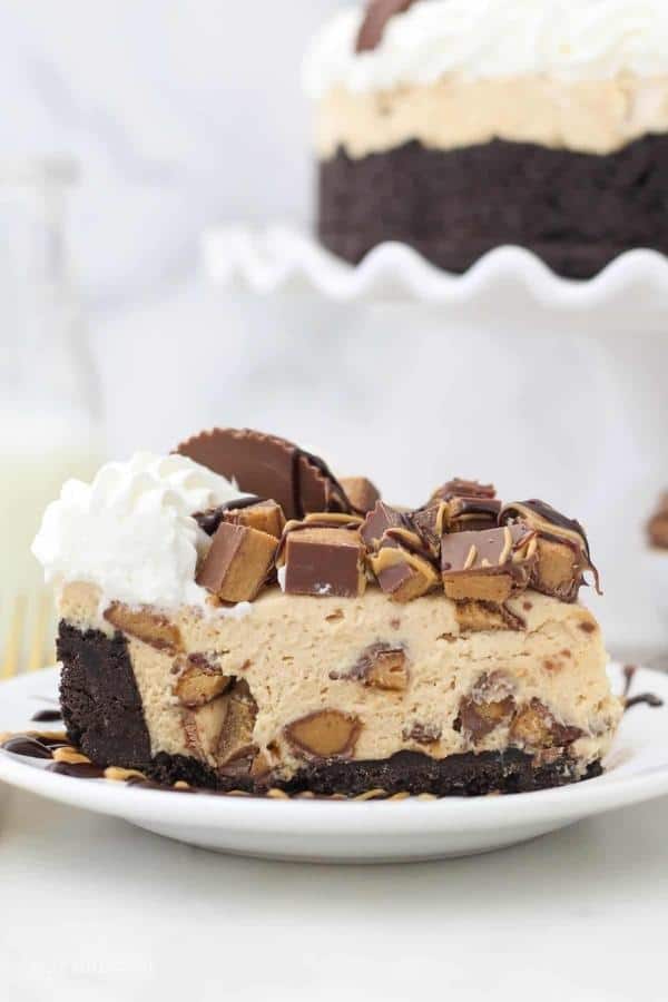 NO-BAKE REESE'S PEANUT BUTTER CUP CHEESECAKE