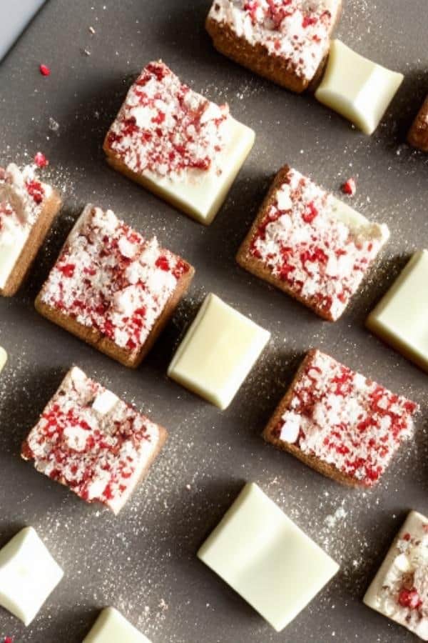 PEPPERMINT CRUNCH WHITE CHOCOLATE COVERED GRAHAM CRACKERS