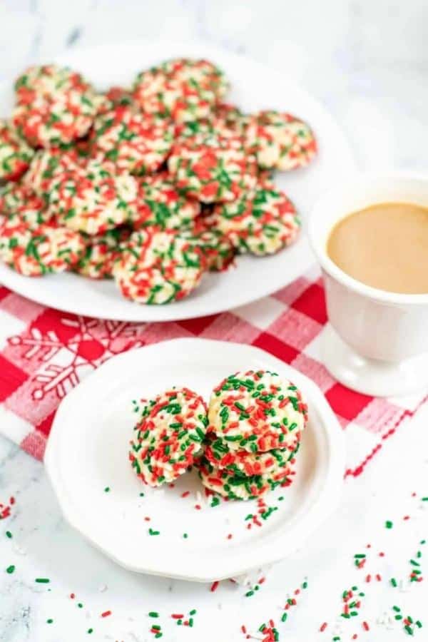 These Christmas cookies, which feature a vanilla pudding mix in the cookie dough, have a luxurious vanilla flavor and incredible smoothness