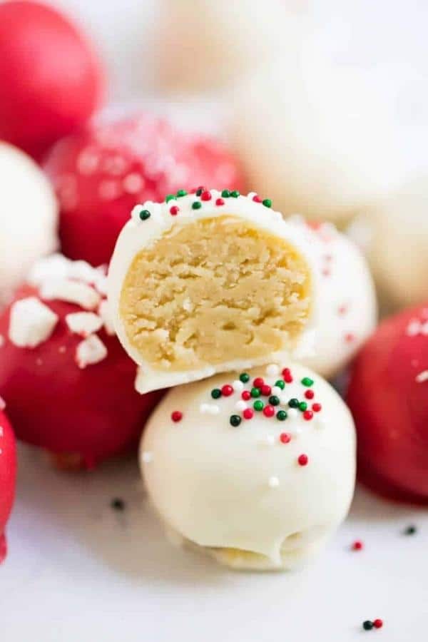 Sugar cookie truffles are a fun and festive way to enjoy your favorite holiday cookies.