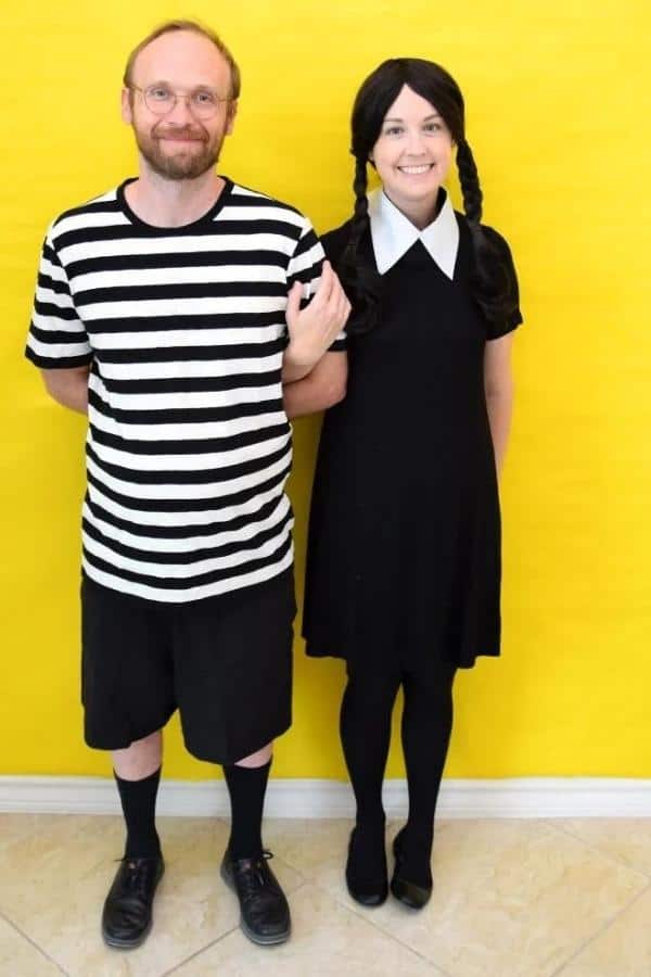 WEDNESDAY AND PUGSLEY ADDAMS COSTUMES