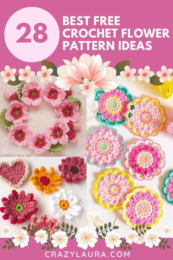 28 Best Free Crochet Flower Pattern Ideas