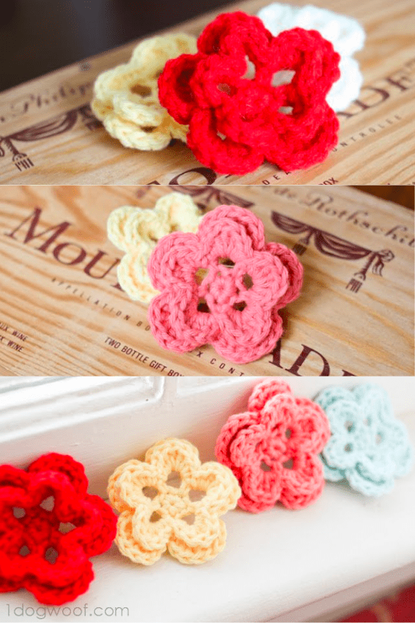 5-Petal Crochet Flower