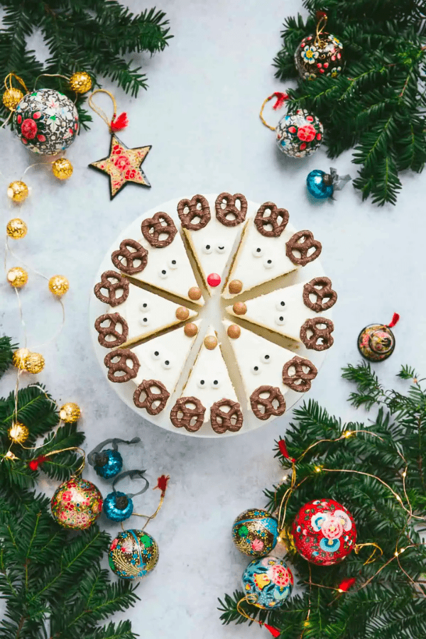 Reindeer Christmas Cheesecake