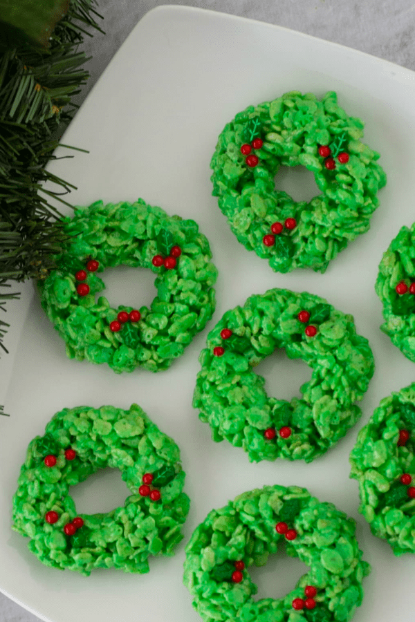 Wreath Christmas Rice Krispies Treats