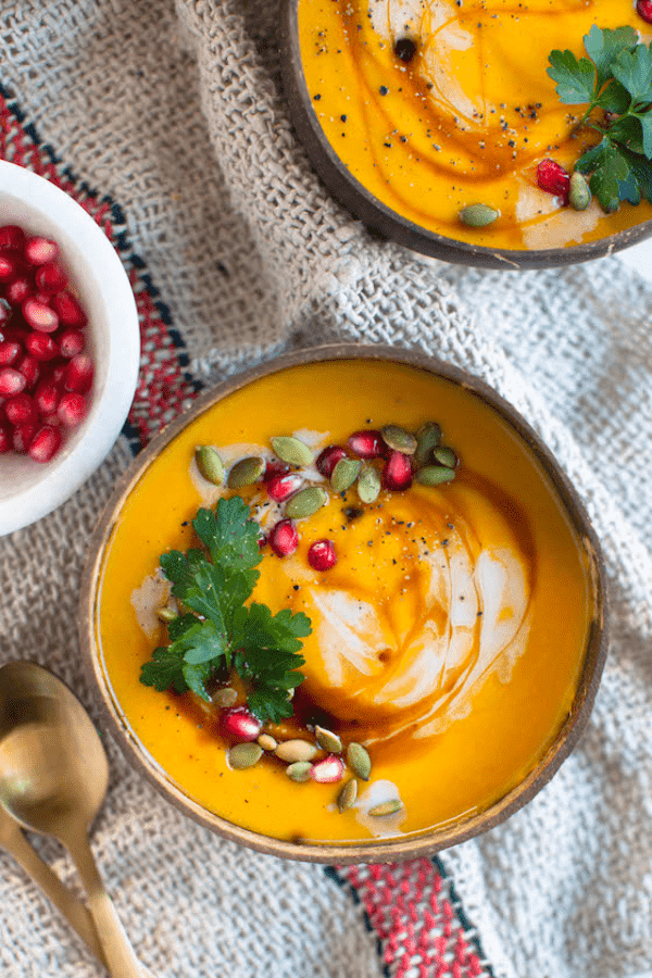 Toasted Coconut Butternut Squash Soup